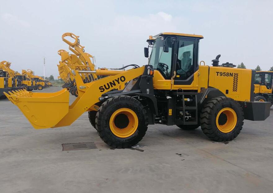chinese wheel loader, T958N wheel loader made by SUNYO chinese wheel loader, T958N wheel loader made by SUNYO